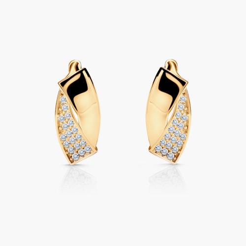 Kolczyki SAVICKI: złote, cyrkonie